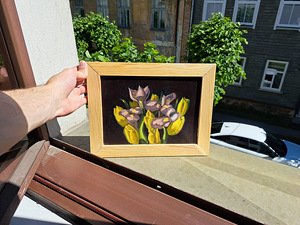 "Tulpid ja iirisid " Maal ~27x18 cm (5 foto / 5)