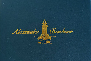 Alexander Brixham kuldvärvikell, uus, Eksklusiivne, nahast (6 foto / 6)