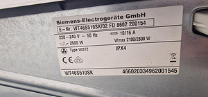 Pesumasin ja kuivati Siemens (7 foto / 7)