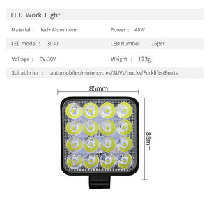 LED Töötuled 48W ! UUED! Punktvalgusvihk! (3 foto / 3)