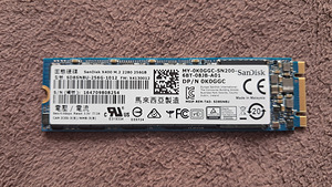 SanDisk X400 M.2 SATA SSD 256gb (1 foto / 1)