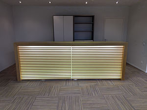 Vastuvõtulaud / reception desk LED-valgustusega (2 foto / 6)