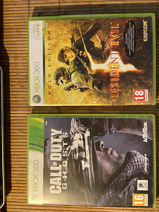 Xbox360 2 игры Call of Duty и Resident Evil