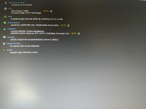 Ryzen 5 2600/B350/8GB RAM/SSD m.2 500GB/GTX 1070Ti 8GB OC (3 foto / 10)