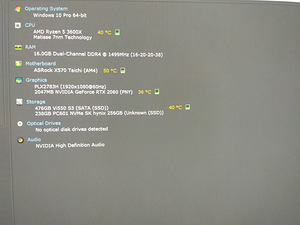 Ryzen 5 3600X/A570/16GB RAM/SSD 256G/SSD 500G/RTX 2060 6GB (2 foto / 9)