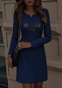 Naiste Elegantne Slim-Fit A-Line Kleit (2 foto / 3)
