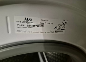 Pesumasin Aeg L8FSE944E 9kg 1400p/min (5 foto / 7)