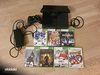 Microsoft Xbox 360 slim E + Kinect + 7mängu xbox360