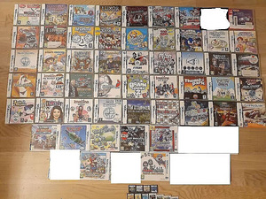 72 tk Nintendo 2DS, DS, DSI, DSI XLl, 3DS, 3DS XL mängu (1 foto / 2)