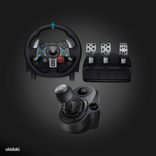 Logitech G29 rool, pedaalid, käigukast Sony Ps4/Ps5/PC