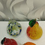Декоративные стеклянные фигурки груши, яблоки (фото #1)