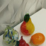 Декоративные стеклянные фигурки груши, яблоки (фото #3)