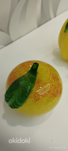 Dekoratiivne klaasist kujud pirnid,õun Tarbeklaas (foto #6)