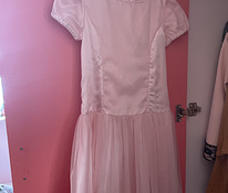 Праздничное розовое платье 122-128