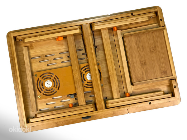 Бамбуковый складывающийся столик для ноутбука (фото #6)