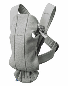 BABYBJÖRN Belly Bag Mini, светло-серый, 3D джерси