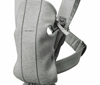 BABYBJÖRN Belly Bag Mini, светло-серый, 3D джерси
