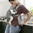 BABYBJÖRN Belly Bag Mini, светло-серый, 3D джерси (фото #2)