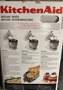 UUS Kitchenaid 5ksm150ps (inglise pesa) valge (4 foto / 4)