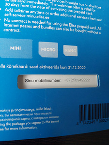 UUS avamata stardipakett (kõnekaart) AINULAADNE NUMBER! (3 foto / 3)
