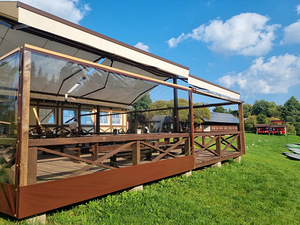 Izgatavojam caurspīdīgas sienas nojumēm, PVC tentus. (1 foto no 8)