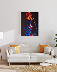 4K Metallmaal – Neon Woman (1 foto / 2)