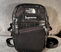 Кожаная сумка через плечо Supreme x North Face, черная
