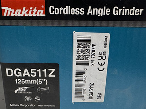 Akunurklihvija Makita DGA511Z 18V (1 foto / 3)