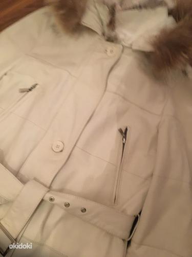 InspireRino&Pelle кожаная длинная куртка (пальто), размер 36 (фото #2)