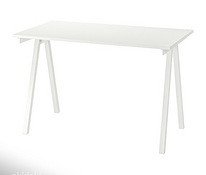 TROTTEN kirjutuslaud, 120x70 cm, valge, IKEA