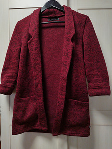 Женский бордовый пиджак