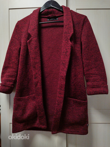 Женский бордовый пиджак (фото #1)