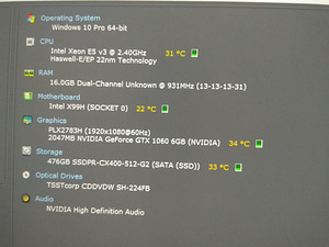 Xeon E5-2630/X99H/16GB RAM/SSD 512GB/GTX 1060 6GB (2 foto / 10)