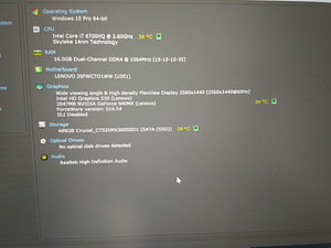 Lenovo T460P i7-6700HQ/16GB/512GB SSD/14"/GEFORCE 940MX/dokk (3 foto / 10)