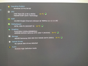Xeon E5-2676/X99/16GB RAM/SSD 500GB/GeForce GTX 1050Ti 4GB (3 foto / 10)