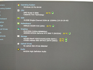 Ryzen 5 5500/A520M/16GB RAM/SSD 512GB/HDD 1TB/RTX 3060TI 8GB (3 foto / 10)
