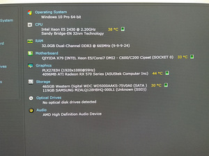 Xeon E5-2430/X79/32GB RAM/SSD 128GB/HDD 500GB/RX 570 4GB (2 foto / 10)