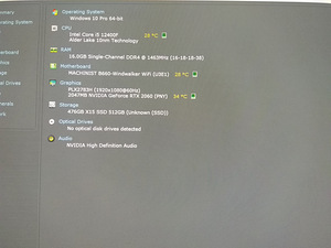 I5-12400f/B660/16GB RAM/SSD 512GB/RTX 2060 6GB (2 foto / 9)