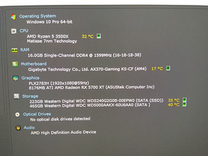 Ryzen 5 3500X/AX320/16GB RAM/SSD 240GB/RX 5700 XT OC 8GB (2 foto / 10)