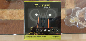 Creative Outlier Sports Orange APTX Wireless Headphones