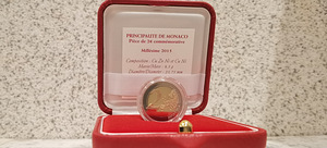 2 EURO 2015. Monaco. 800th Anniversary FORTERESSE CASTLE (4 foto / 7)