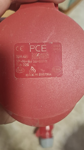 32A pistikupesa ja pistiku paar, PCE tüüpi (3 foto / 4)