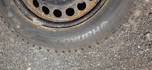 Opel 5x110 15" plekkveljed Hankook naastrehvidega (5 foto / 5)