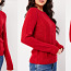 Новый, тёмно-красный, вязаный свитер (фото #2)