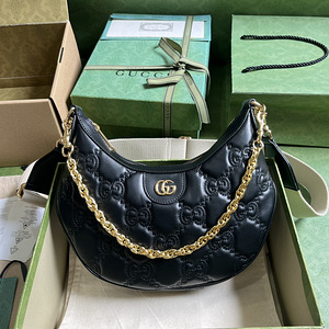 GUCCI GG Matelassé Small Shouder Bag In Black 739709 Size 27 (1 foto / 4)