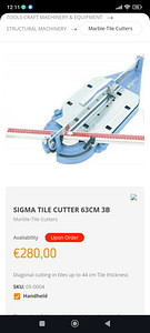 SIGMA 63CM 3Β plaadilõikur (1 foto / 3)