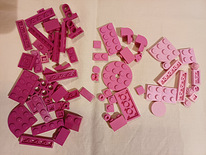 Розовые/фиолетовые/синие блоки Lego friends