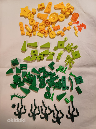 Желтый/зеленый блок Lego Friends (фото #1)