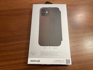 Ehtsast nahast ümbris iPhone 12 mini NOMAD Rugged Folio (2 foto / 6)