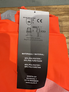 Würth tööriided.UUS!! (7 foto / 10)